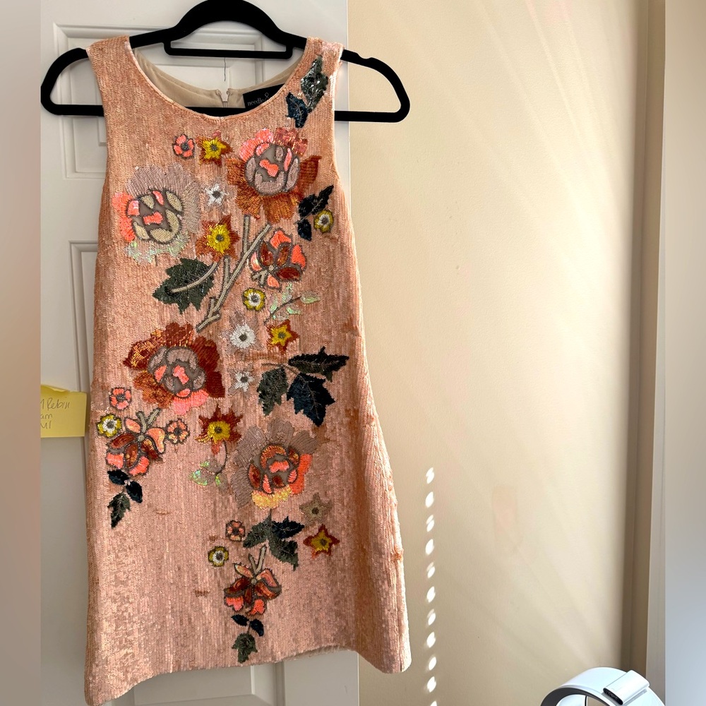 Needle & thread sequin Floral dress size US 6